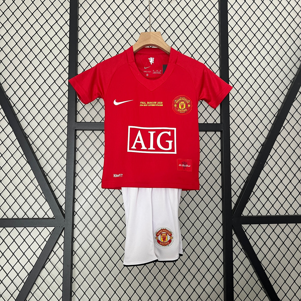 Kit Ensemble Football Manchester United Domicile Enfant Rétro 2007/08