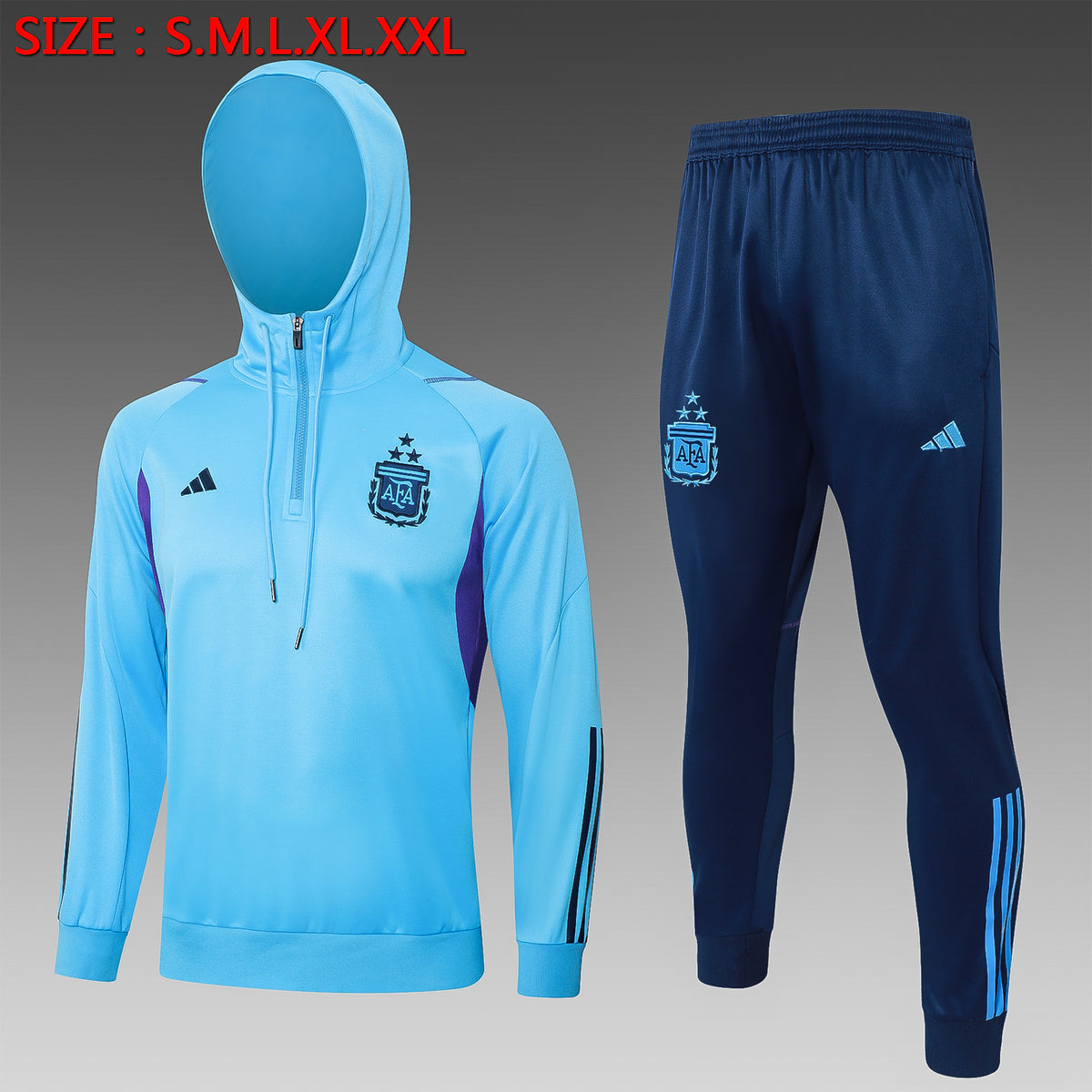 Ensemble Veste Argentine 2023/24- Avec Capuche