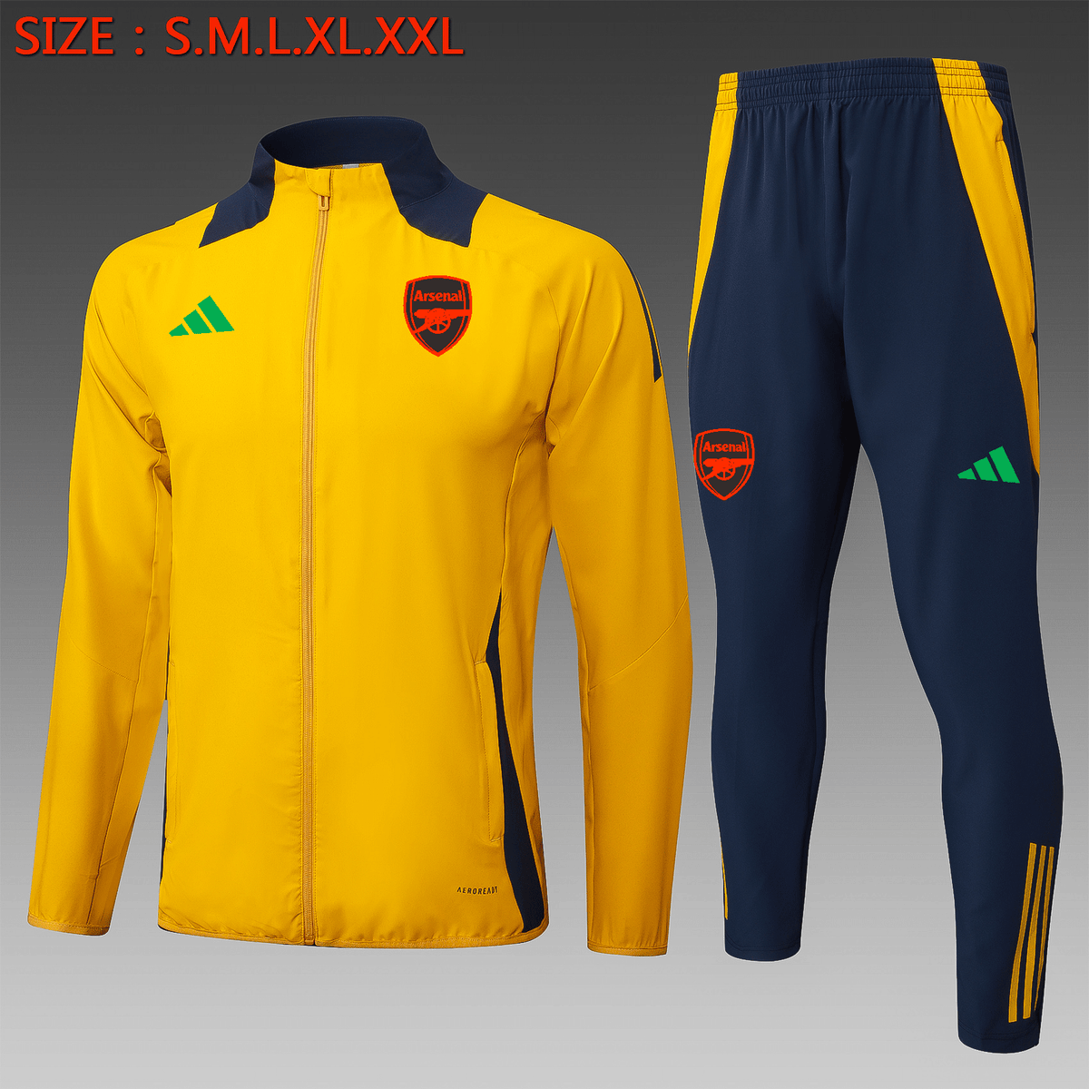 Ensemble Veste Arsenal 2024/25- Jaune