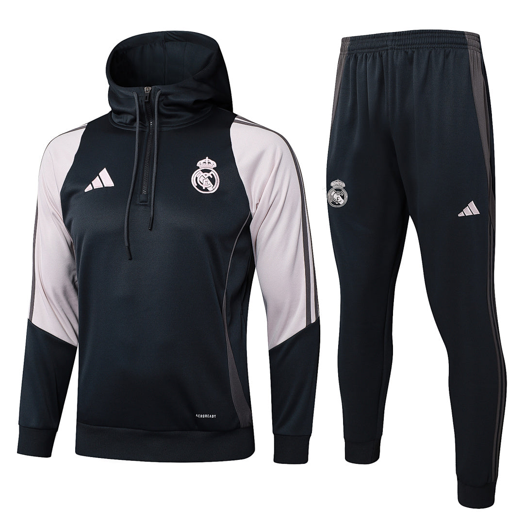 Ensemble Veste Real Madrid 2024/25- Avec Capuche