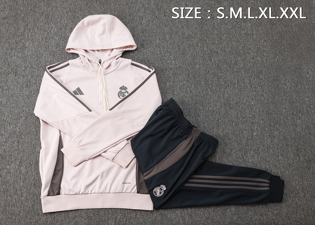 Ensemble Veste Real Madrid 2024/25- Avec Capuche