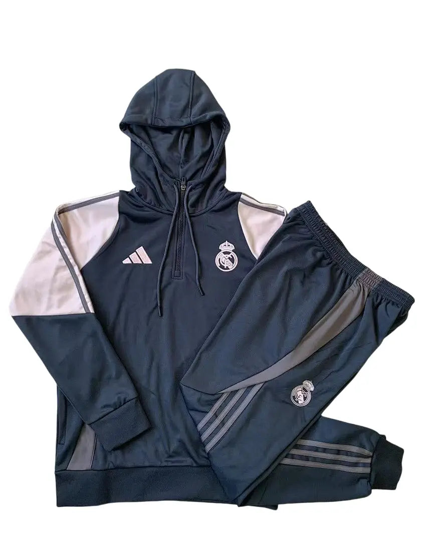 Ensemble Veste Real Madrid 2024/25- Avec Capuche