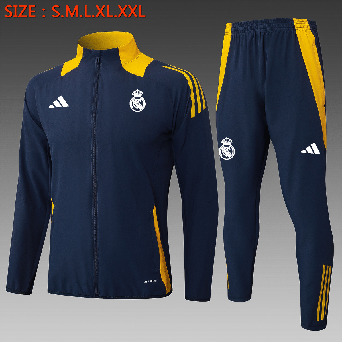 Ensemble Veste Real Madrid 2024/25 - Bleu Royal