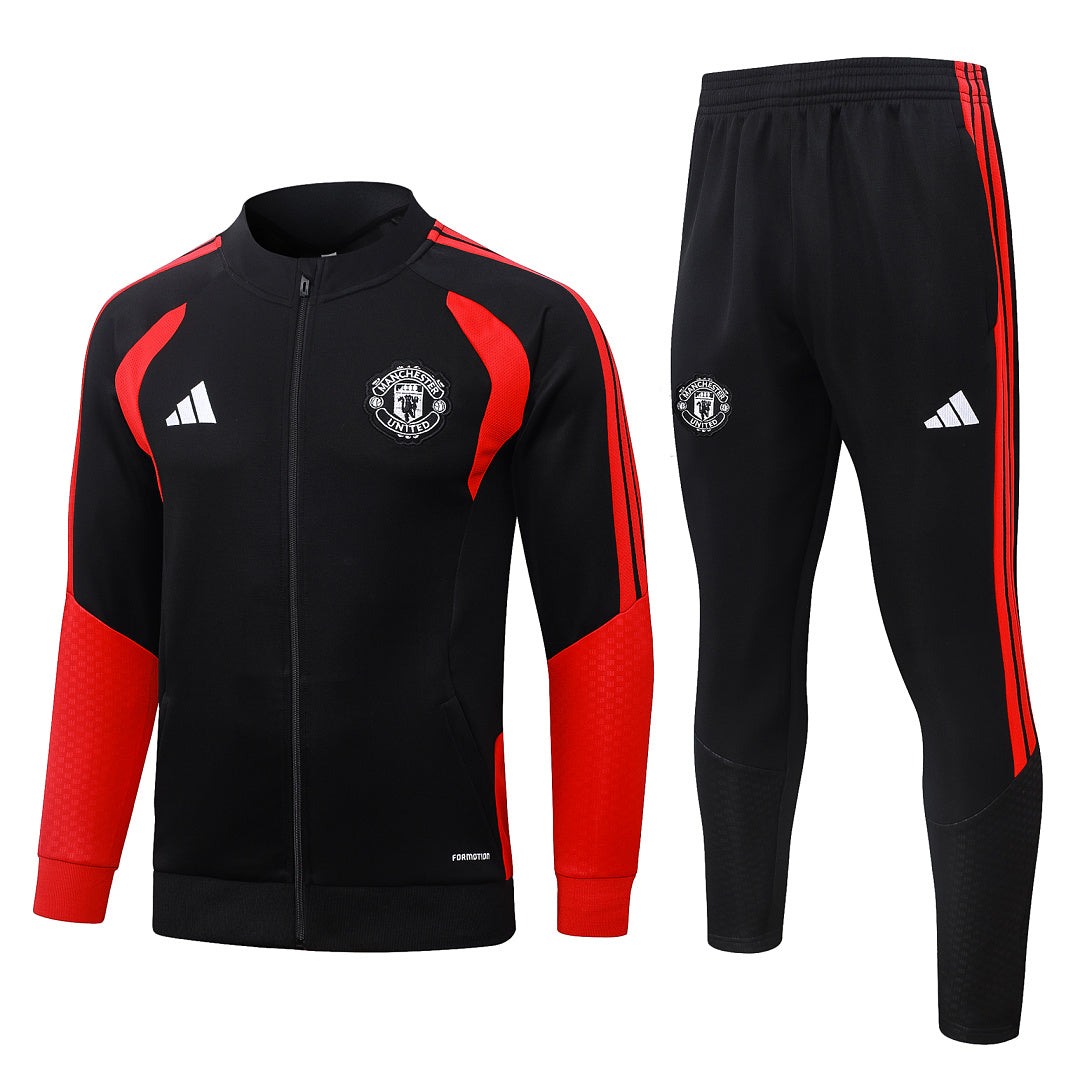 Survêtement Ensemble Veste Manchester United Noir et Rouge