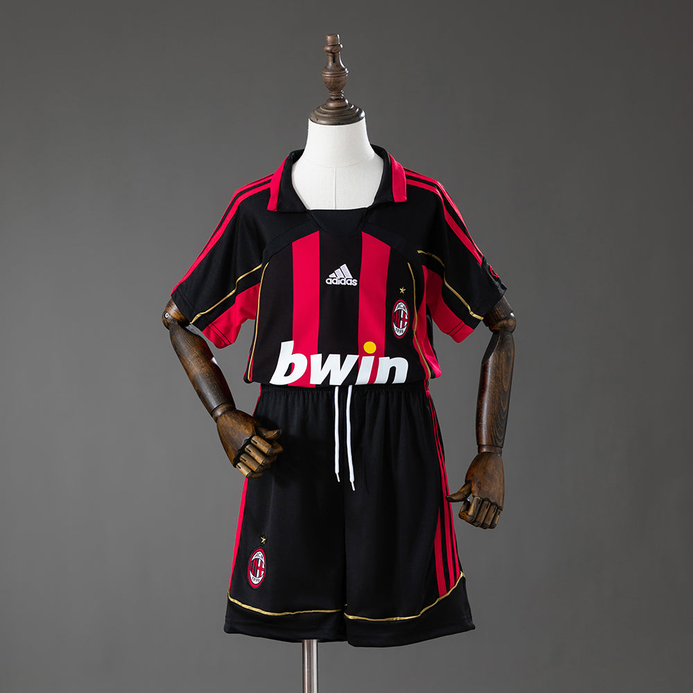 Kit Ensemble Football AC Milan Domicile Enfant Retro 2006/07
