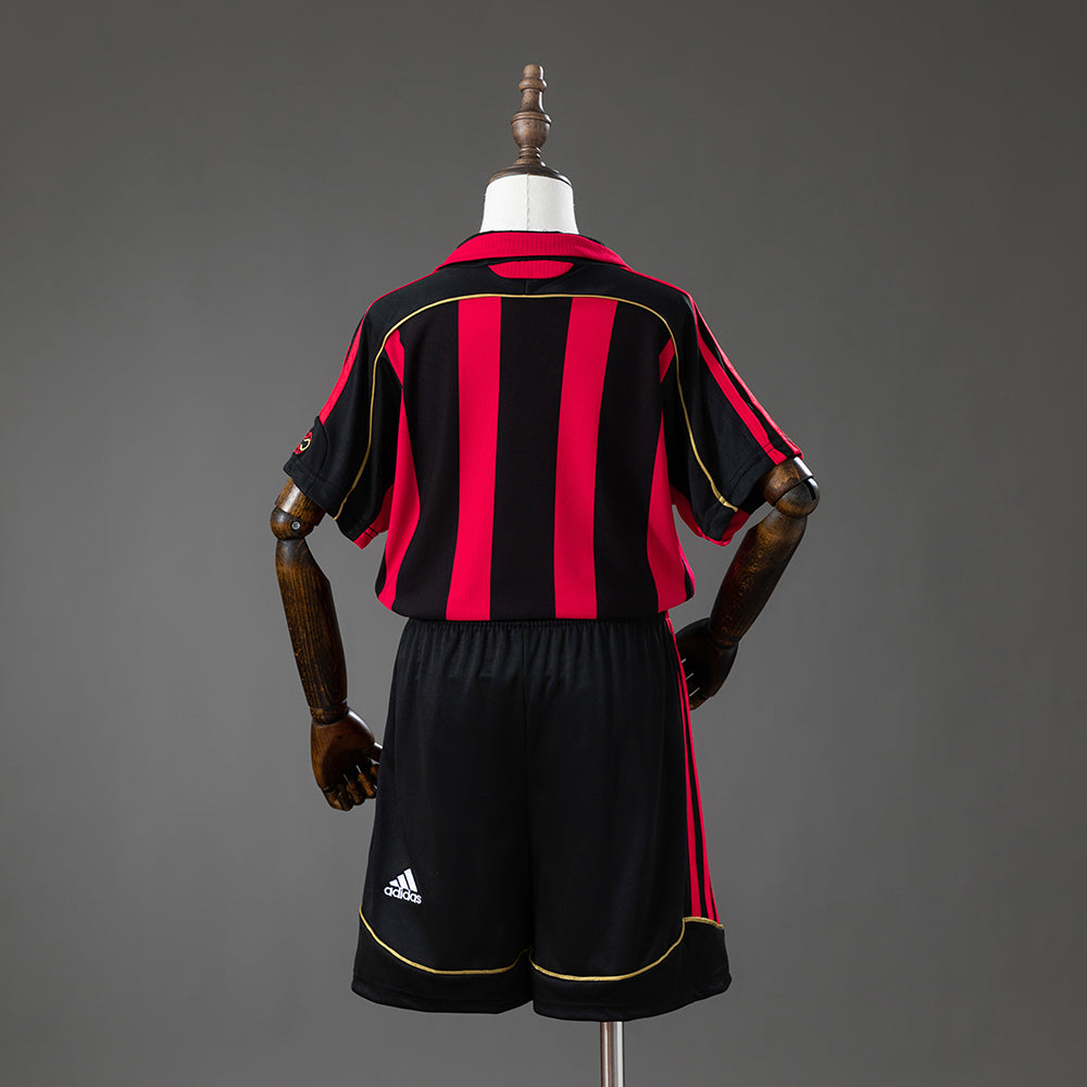 Kit Ensemble Football AC Milan Domicile Enfant Retro 2006/07