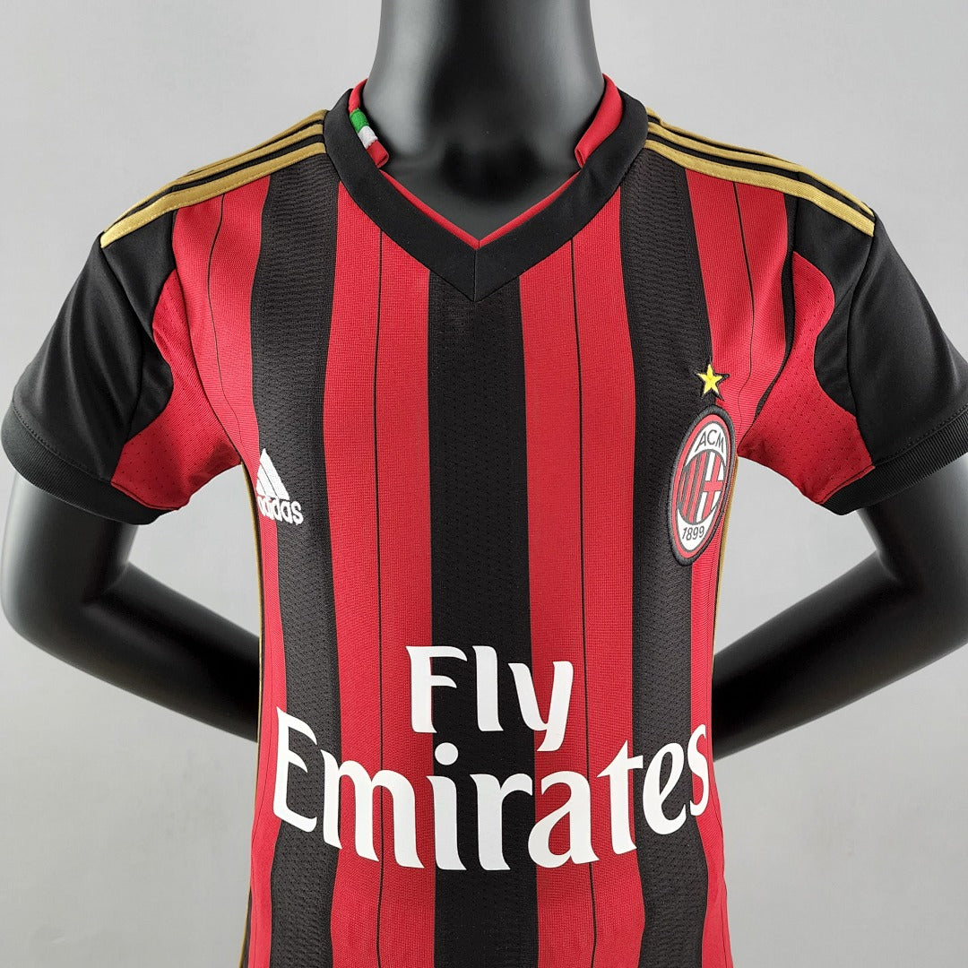 Kit Ensemble Football AC Milan Domicile Enfant Rétro 2013/14
