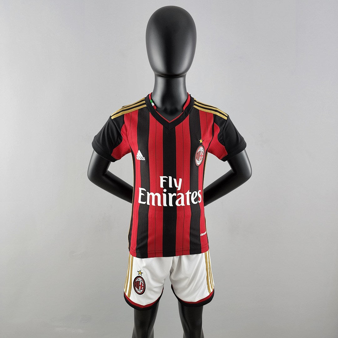 Kit Ensemble Football AC Milan Domicile Enfant Rétro 2013/14