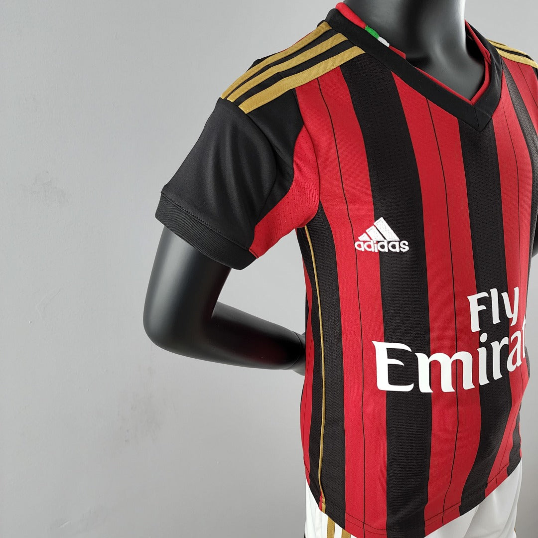 Kit Ensemble Football AC Milan Domicile Enfant Rétro 2013/14