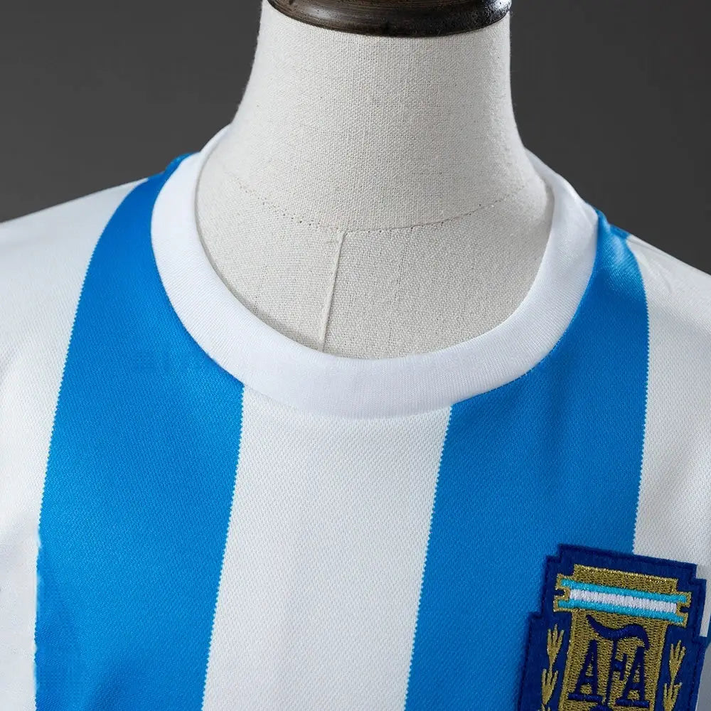 Kit Ensemble Football Argentine Domicile Enfant Rétro 1986