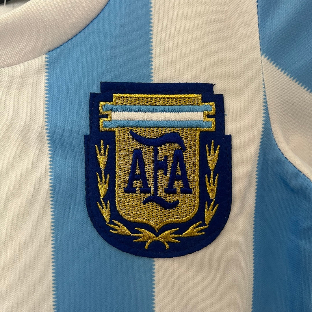Kit Ensemble Football Argentine Domicile Enfant Rétro 1986