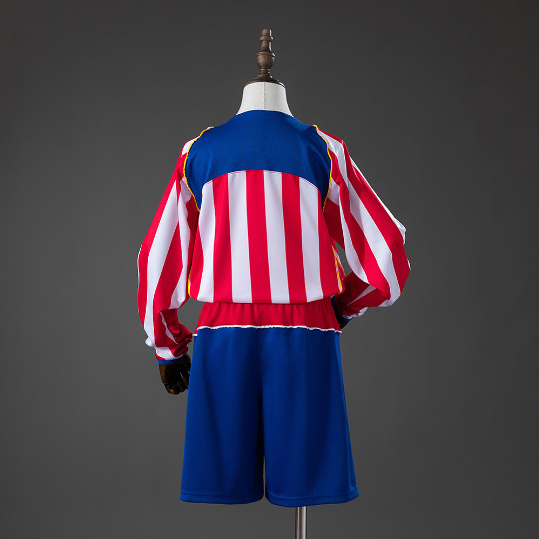 Kit Ensemble Football Atletico Madrid Domicile Enfant Rétro Manches Longues 2004/05