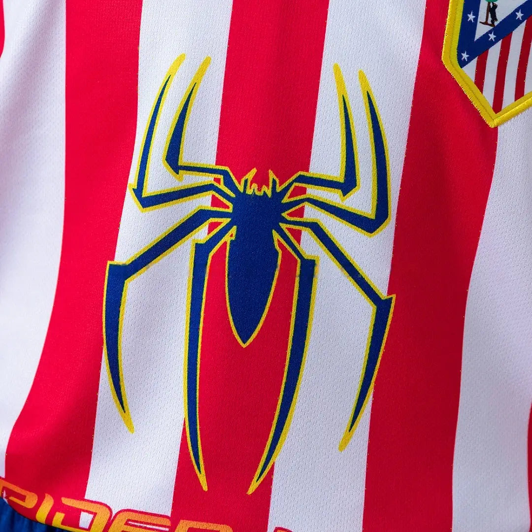 Kit Ensemble Football Atletico Madrid Domicile Enfant Rétro Manches Longues 2004/05
