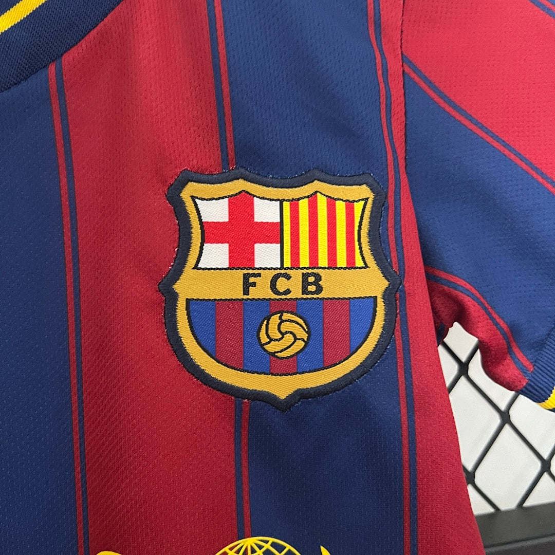 Kit Ensemble Football Barcelone Domicile Enfant Retro 2009/10