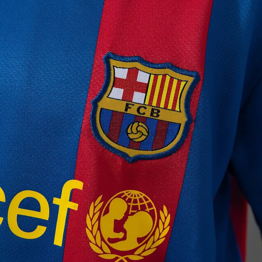 Kit Ensemble Football Barcelone Domicile Enfant Rétro 2010/11