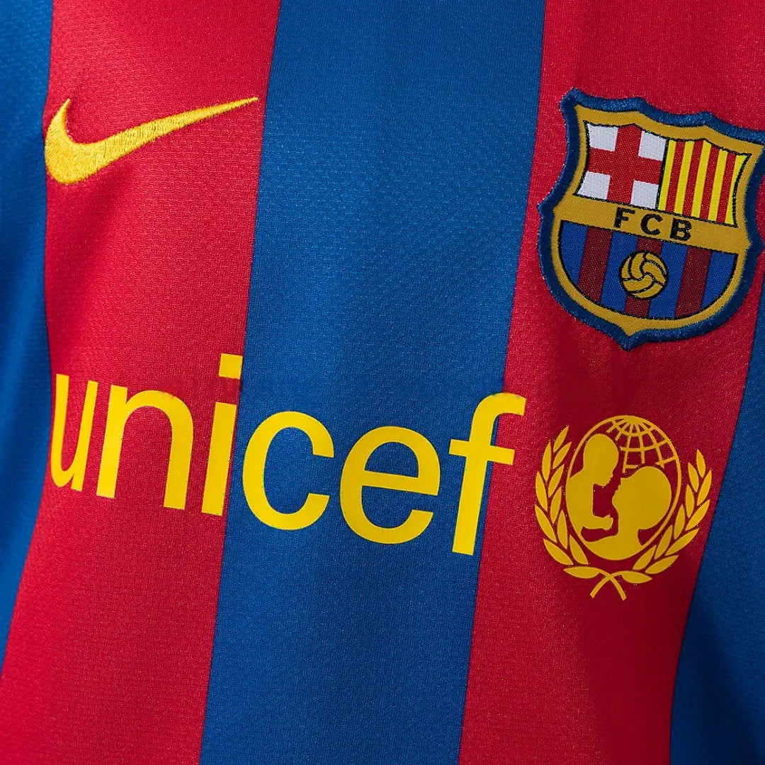 Kit Ensemble Football Barcelone Domicile Enfant Rétro 2010/11