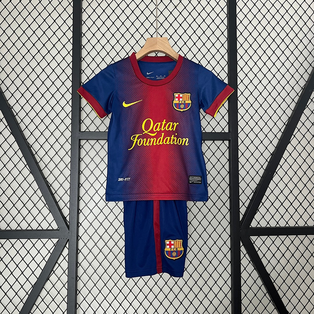 Kit Ensemble Football Barcelone Domicile Enfant Rétro 2012/13