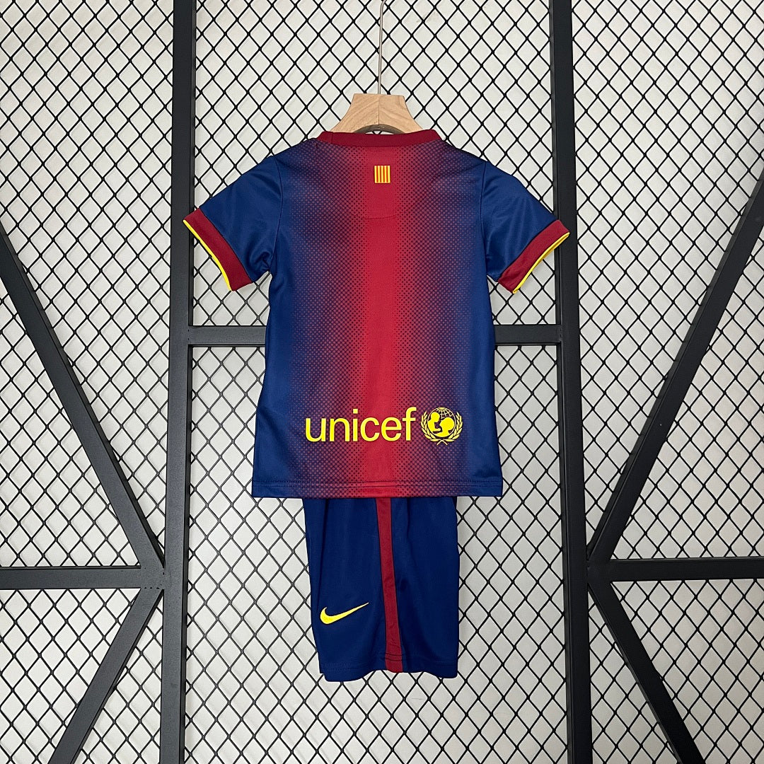 Kit Ensemble Football Barcelone Domicile Enfant Rétro 2012/13