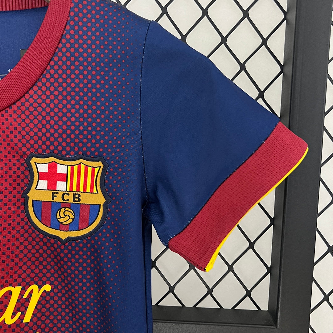 Kit Ensemble Football Barcelone Domicile Enfant Rétro 2012/13