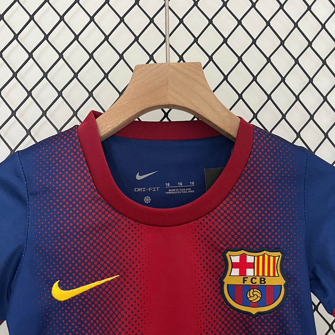 Kit Ensemble Football Barcelone Domicile Enfant Rétro 2012/13