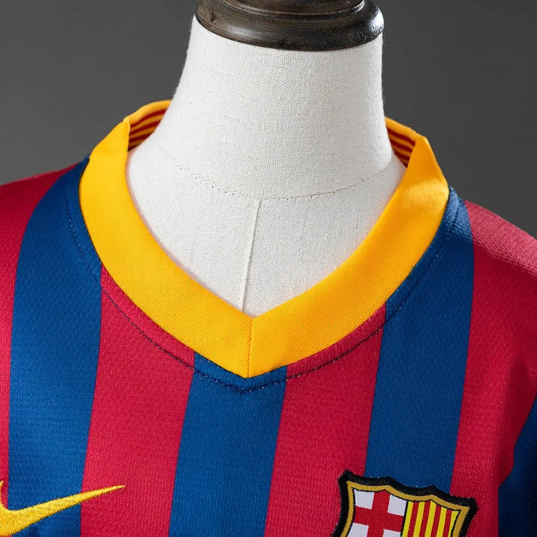 Kit Ensemble Football Barcelone Domicile Enfant Rétro 2013/14
