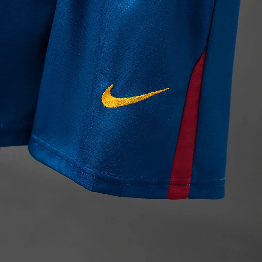 Kit Ensemble Football Barcelone Domicile Enfant Rétro Manches Longues 2008/09