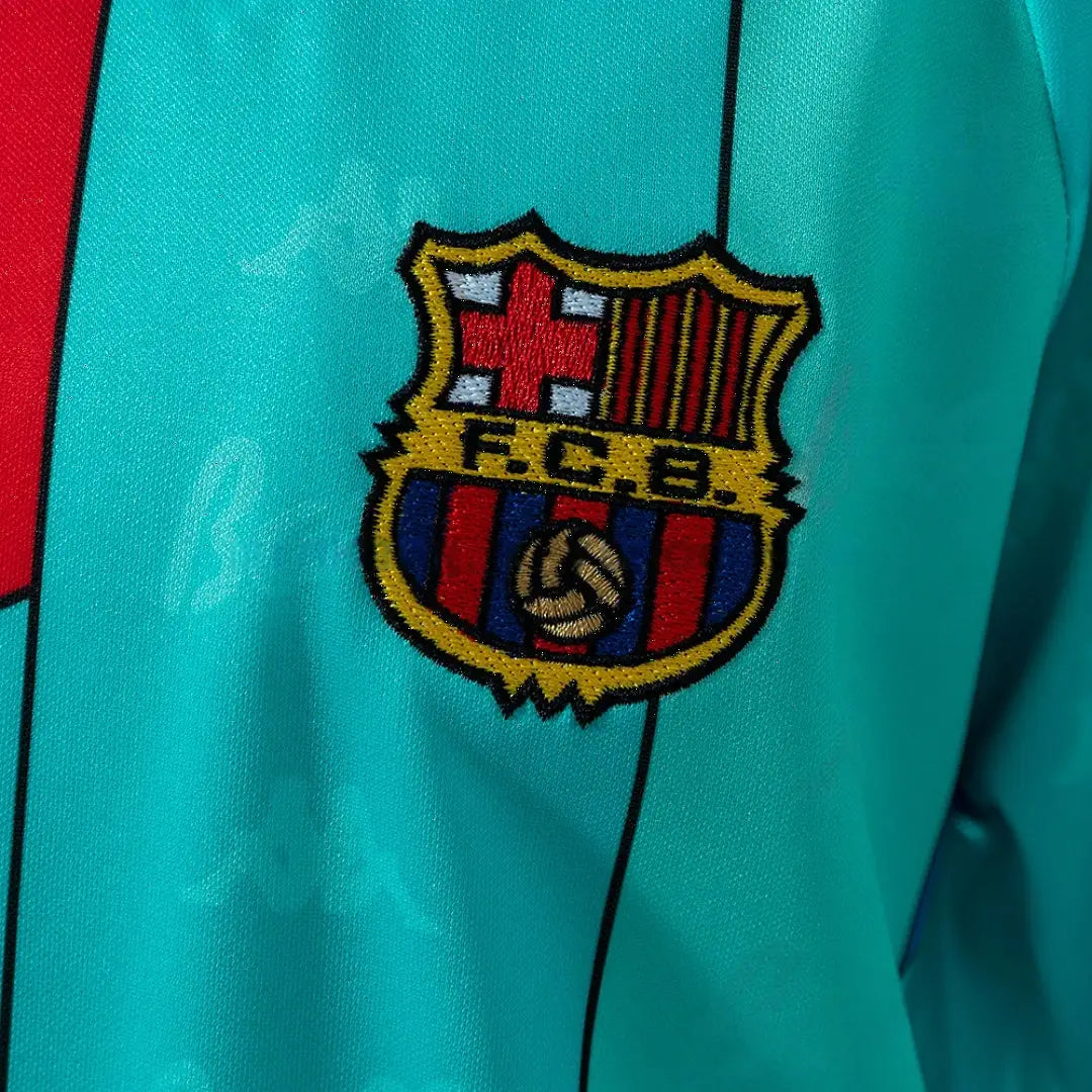 Kit Ensemble Football Barcelone Extérieur Enfant Rétro 1996/97