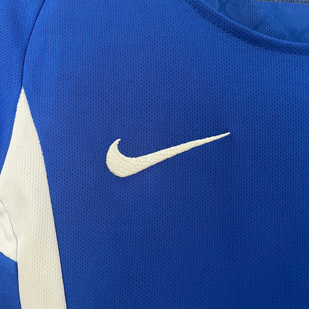Kit Ensemble Football Brésil Extérieur Enfant Rétro 2002.