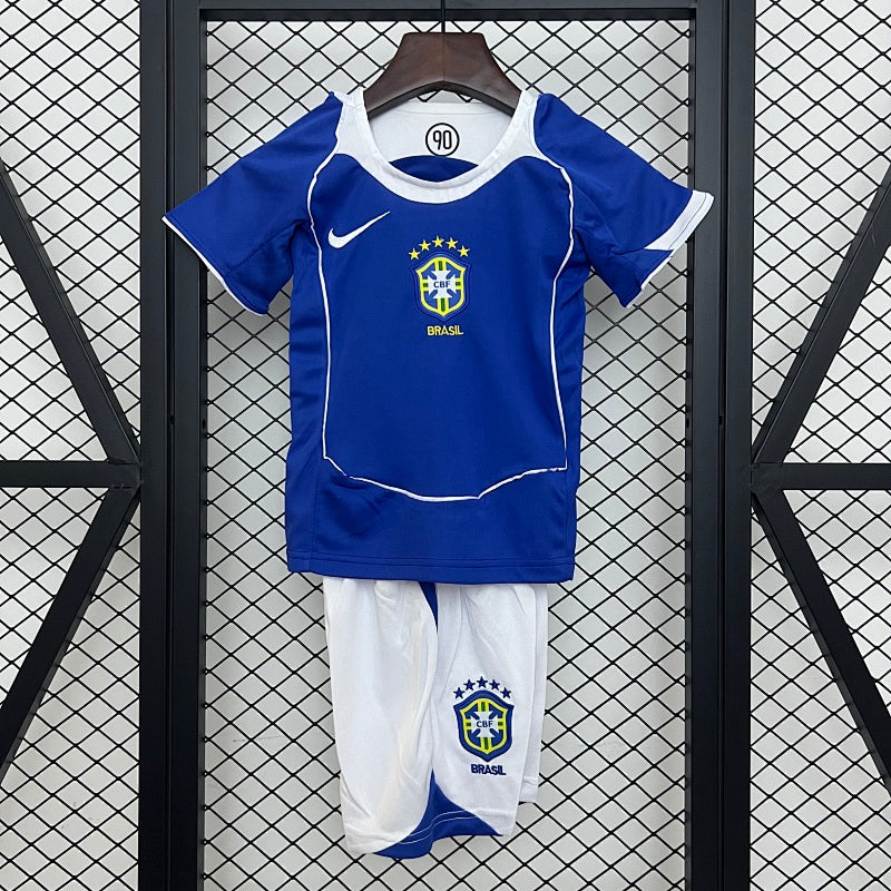 Kit Ensemble Football Brésil Extérieur Enfant Rétro 2004