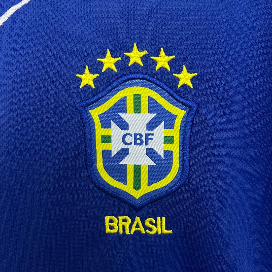 Kit Ensemble Football Brésil Extérieur Enfant Rétro 2004