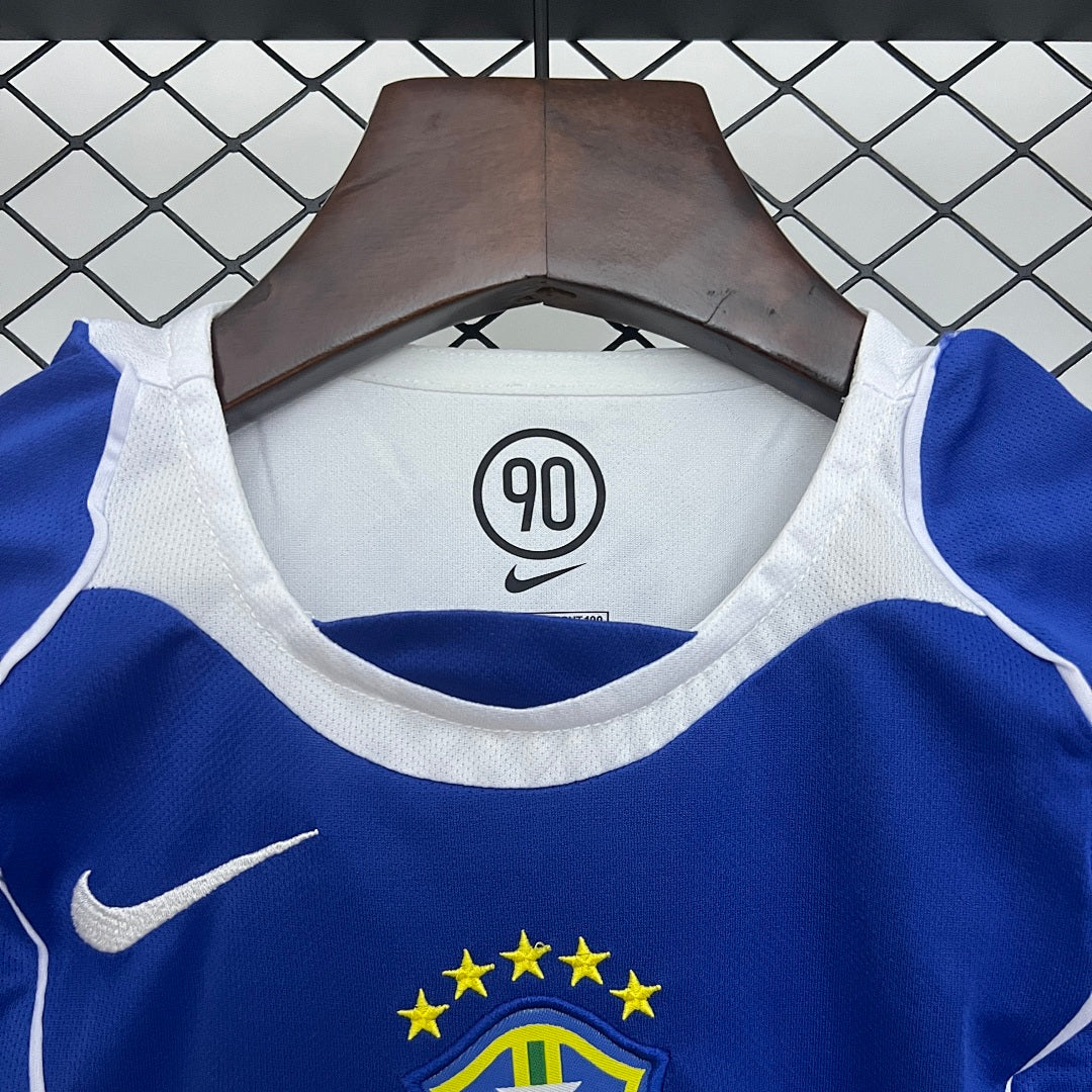 Kit Ensemble Football Brésil Extérieur Enfant Rétro 2004