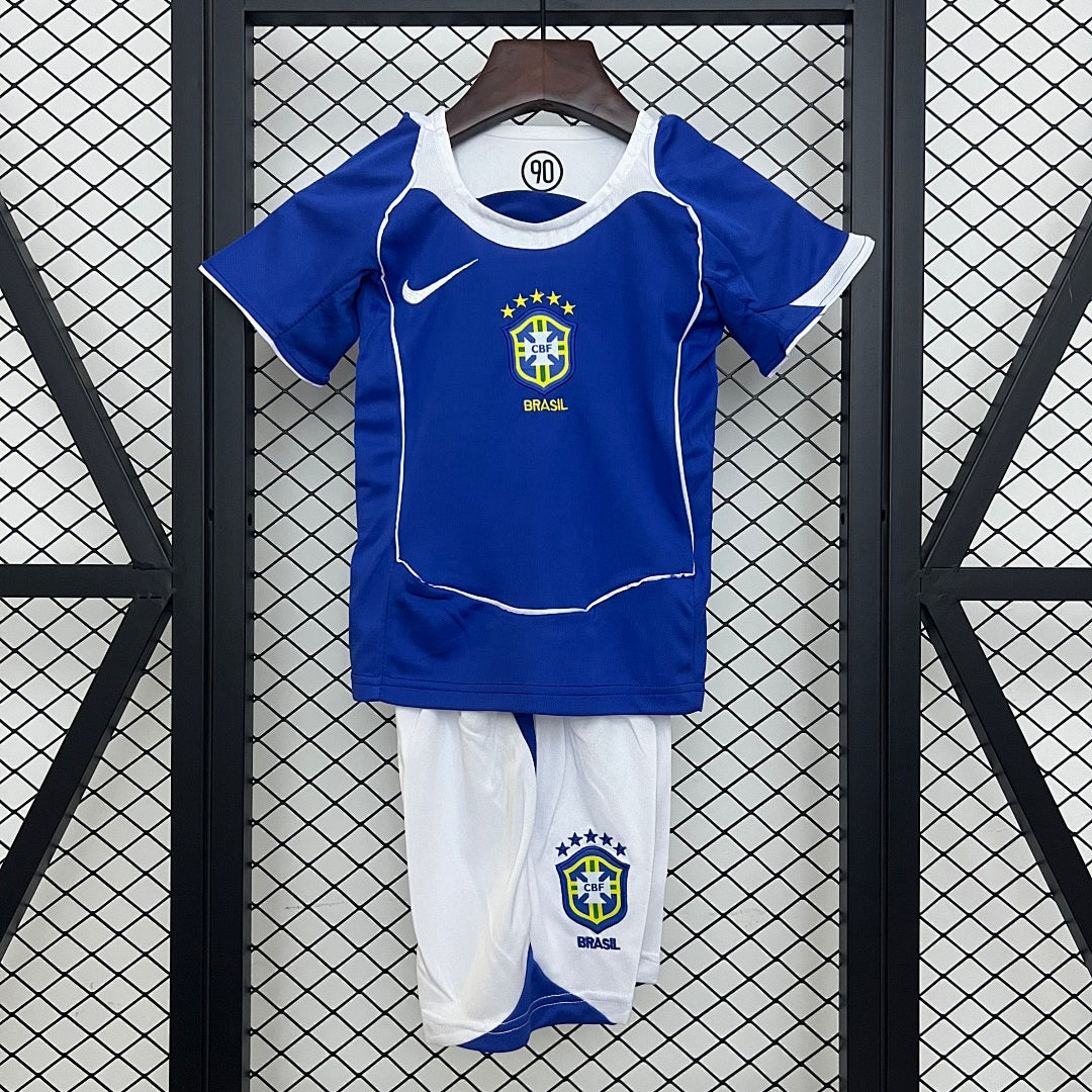 Kit Ensemble Football Brésil Extérieur Enfant Rétro 2004