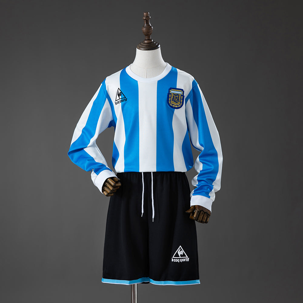 Kit Ensemble Football Domicile Enfant Rétro Manches Longues 1998