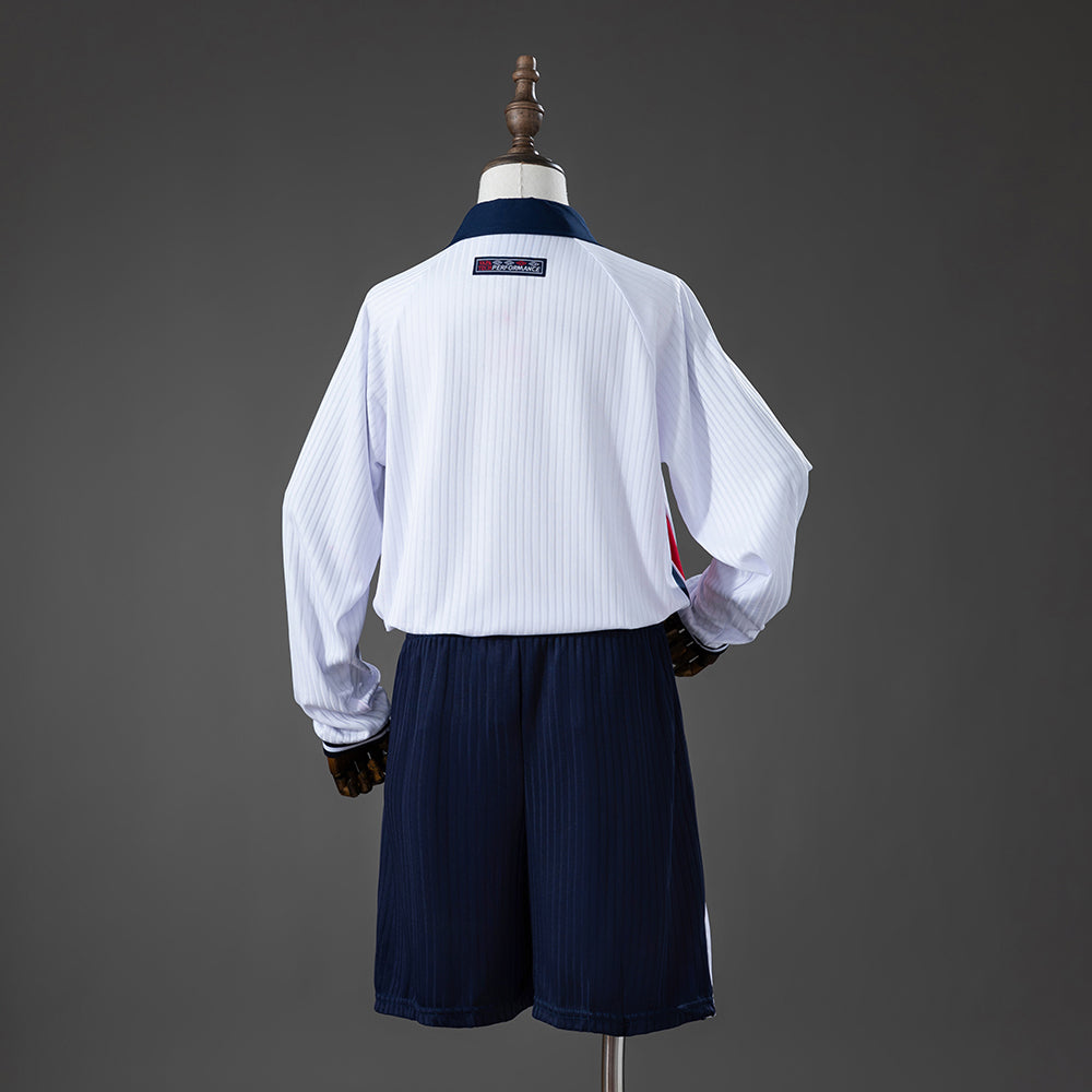 Kit Ensemble Football Domicile Enfant Rétro Manches Longues 1998.