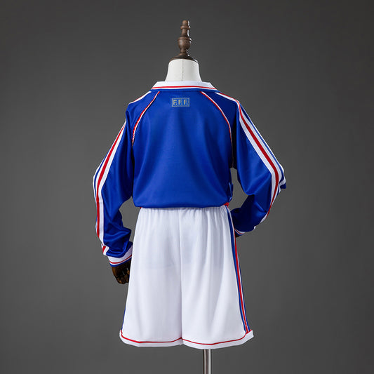 Kit Ensemble Football Domicile Enfant Rétro Manches Longues 1998