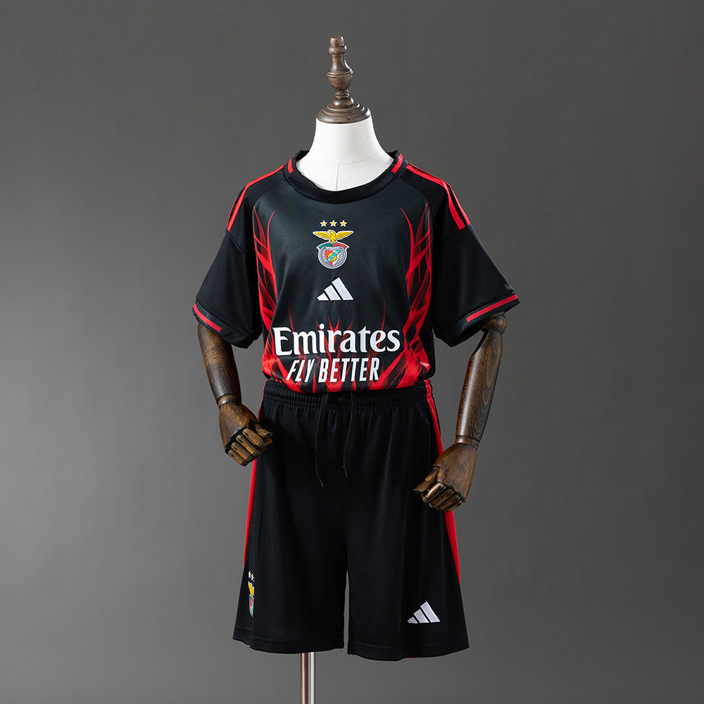 Kit Ensemble Football Entraînement Enfant Noir 2025/26