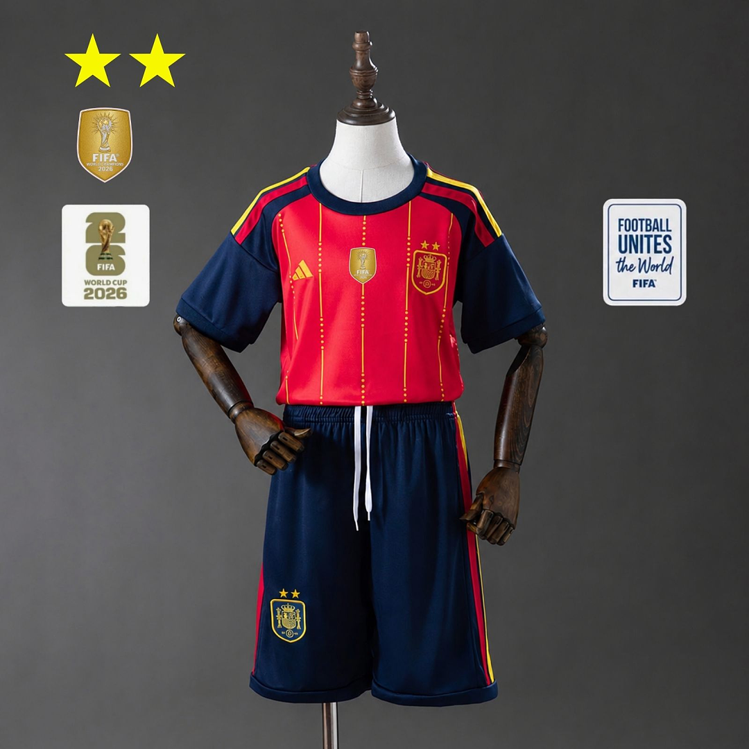 Kit Ensemble Football Espagne Domicile Enfant 2026