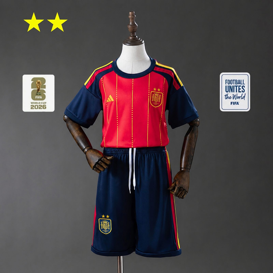 Kit Ensemble Football Espagne Domicile Enfant 2026