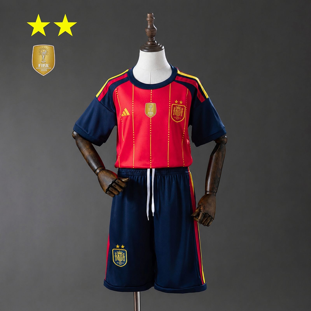 Kit Ensemble Football Espagne Domicile Enfant 2026