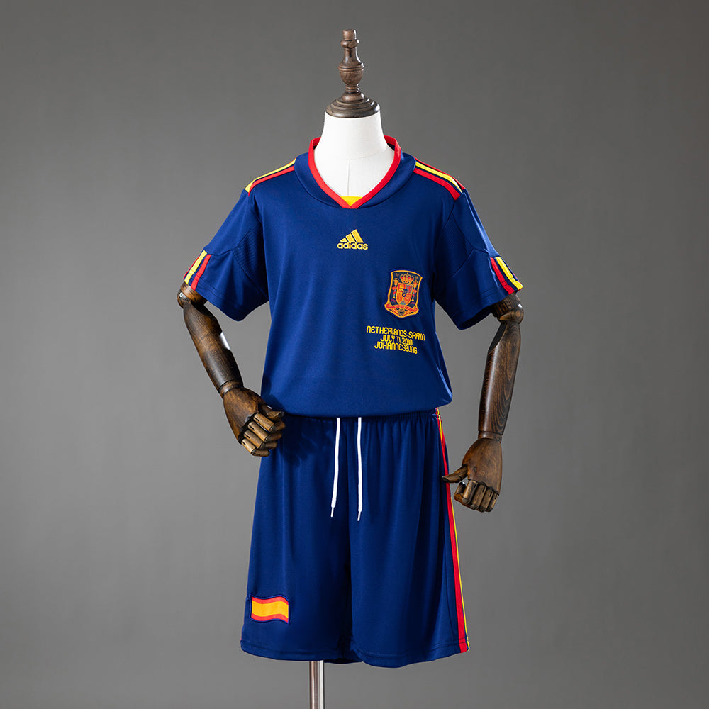 Kit Ensemble Football Espagne Extérieur Enfant Rétro 2010