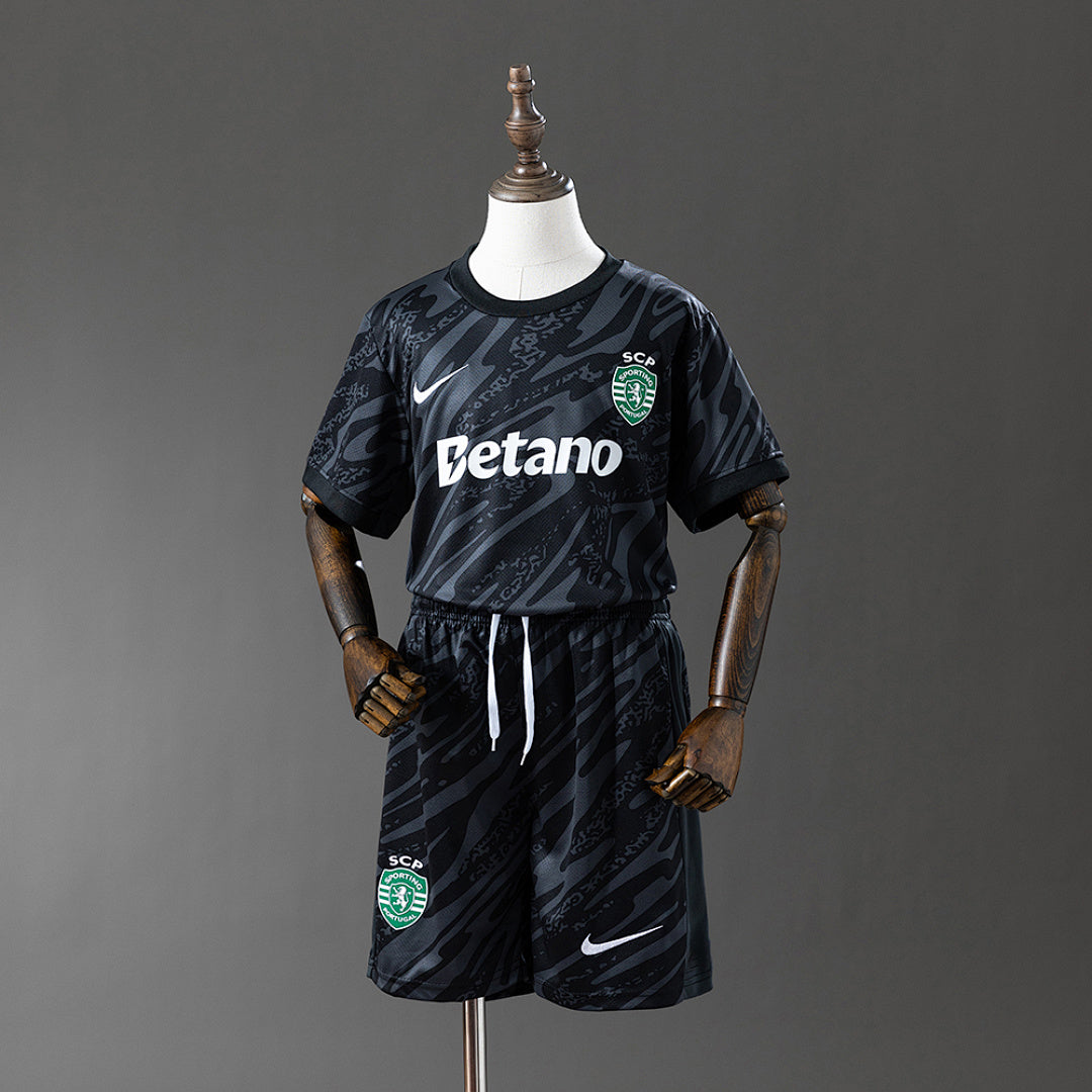 Kit Ensemble Football Gardien Noir Enfant 2025/26
