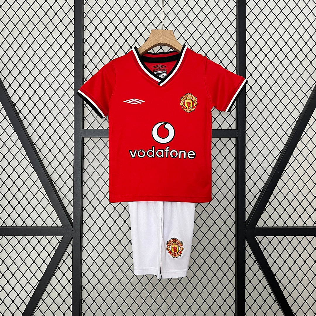 Kit Ensemble Football Manchester Domicile Enfant Rétro 2000/2001