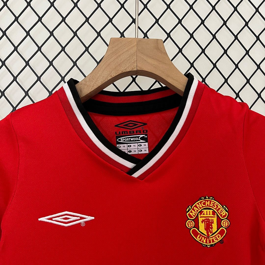 Kit Ensemble Football Manchester Domicile Enfant Rétro 2000/2001