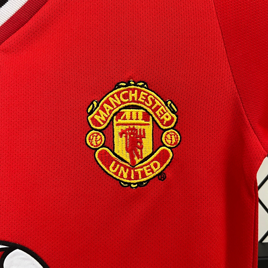 Kit Ensemble Football Manchester Domicile Enfant Rétro 2000/2001