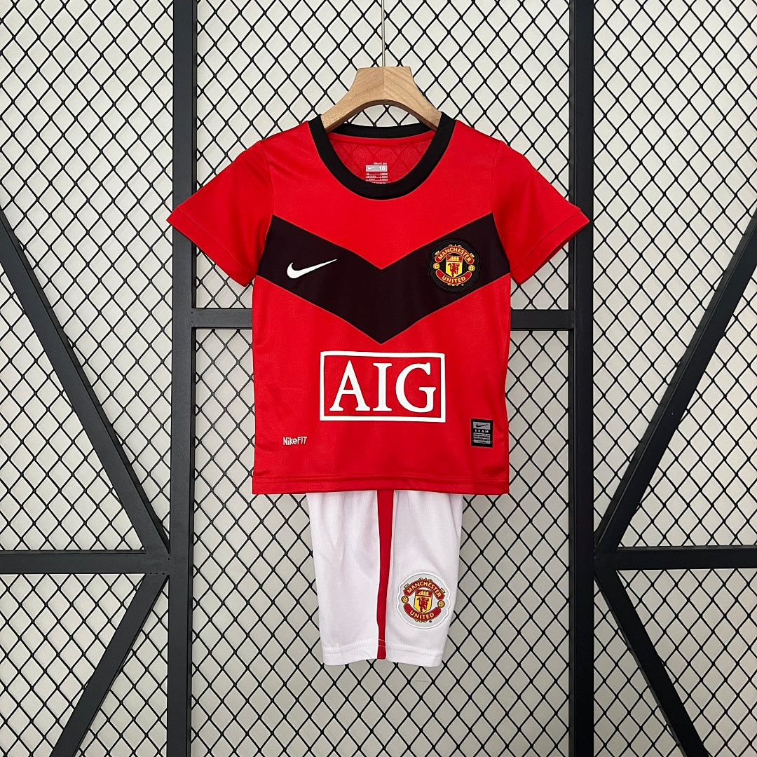 Kit Ensemble Football Manchester Domicile Enfant Retro 2009/10