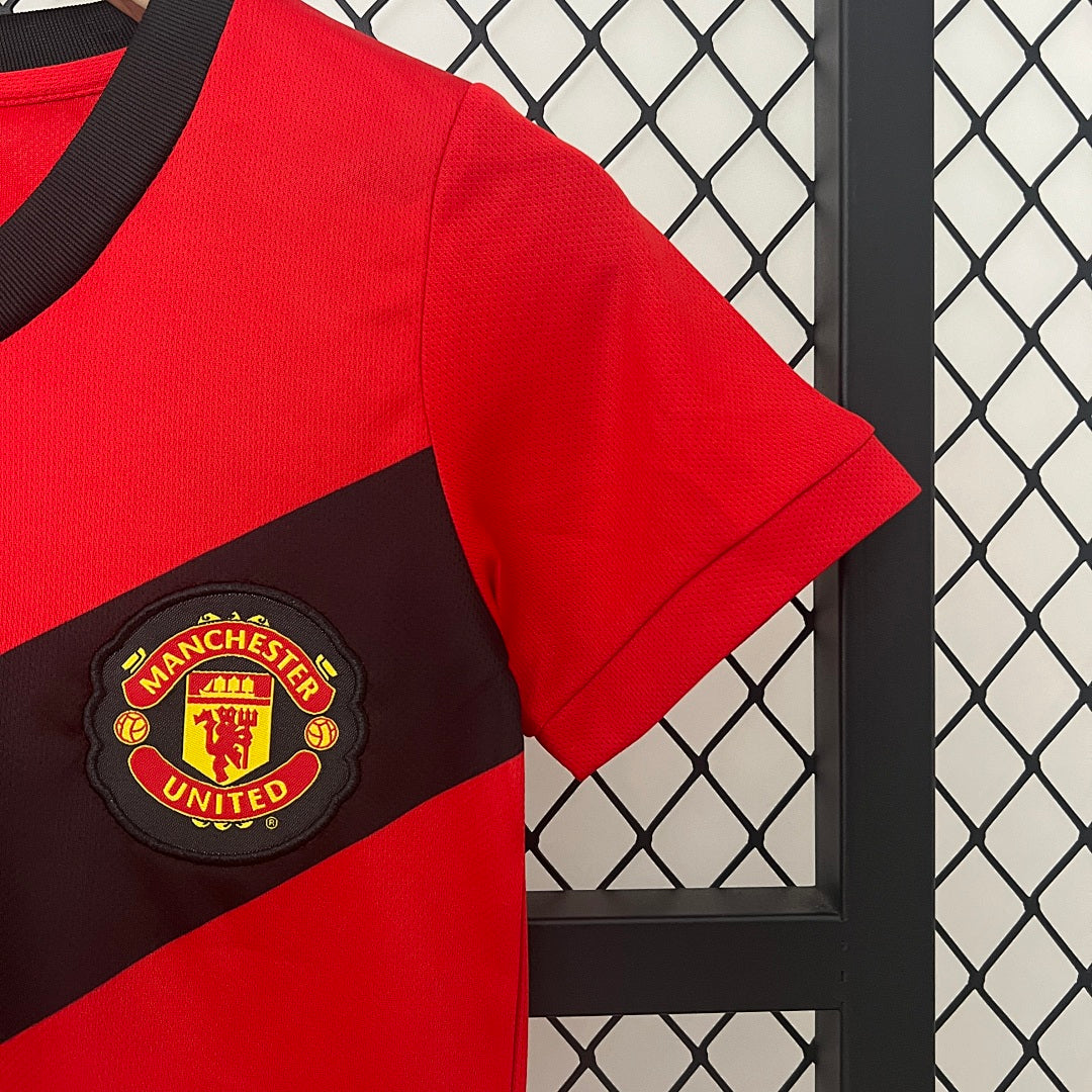 Kit Ensemble Football Manchester Domicile Enfant Retro 2009/10