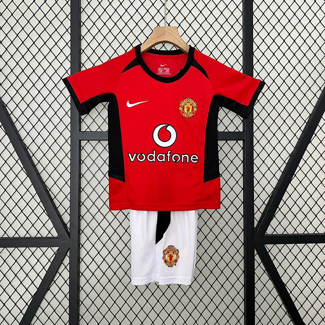 Kit Ensemble Football Manchester United Domicile Enfant Rétro 2002/04