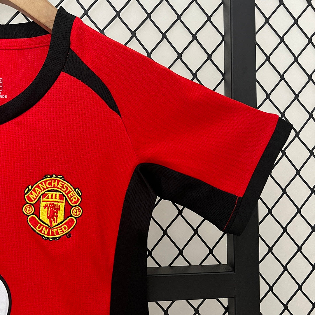 Kit Ensemble Football Manchester United Domicile Enfant Rétro 2002/04