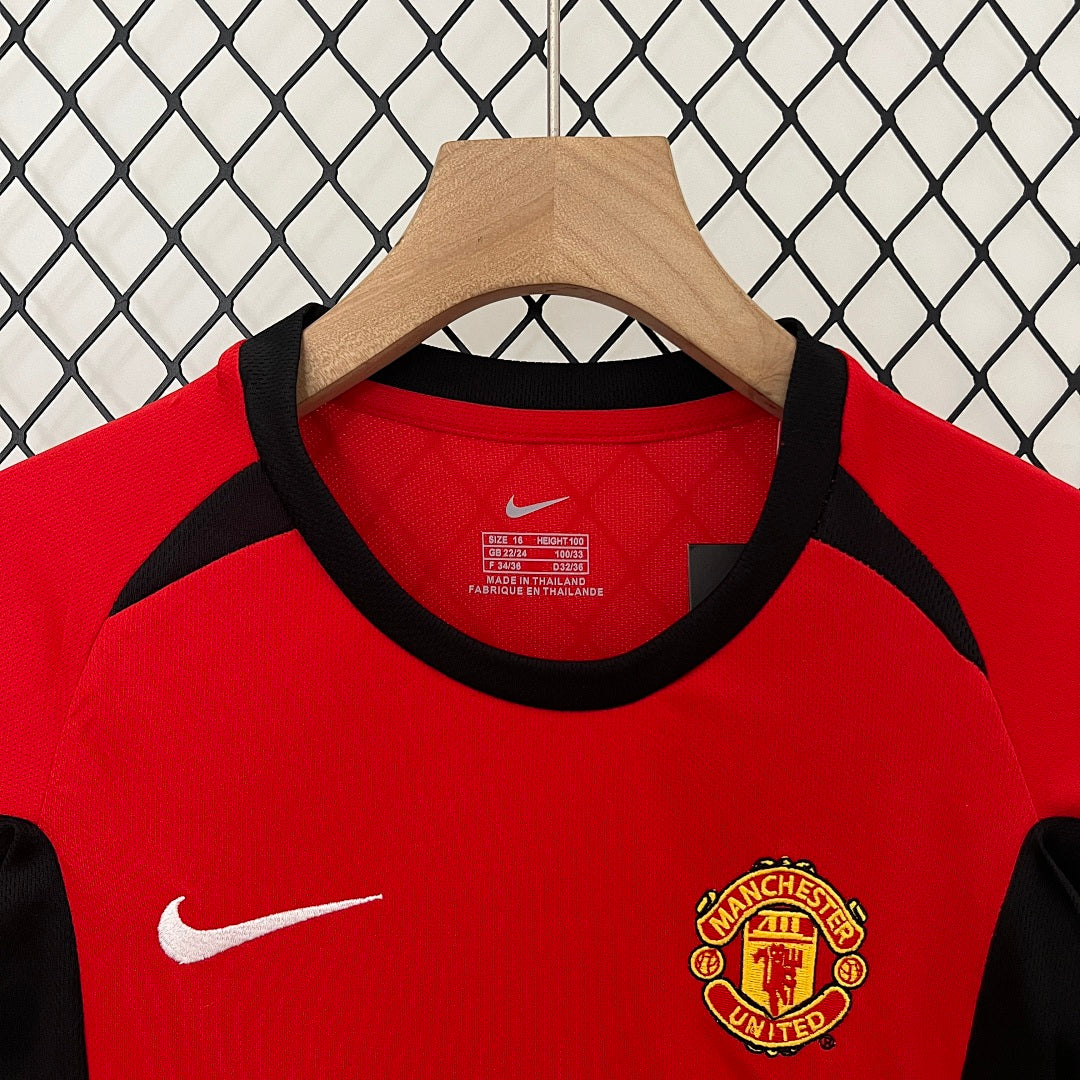 Kit Ensemble Football Manchester United Domicile Enfant Rétro 2002/04