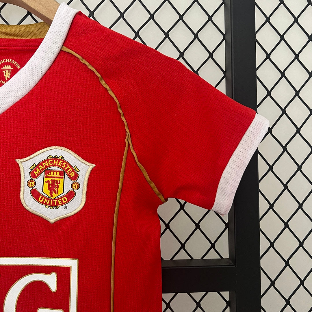 Kit Ensemble Football Manchester United Domicile Enfant Rétro 2006/07